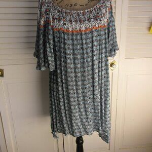 Green Dragon Top 100% Rayon Short Sleeve, Round Elastic Neck - Size - XXL